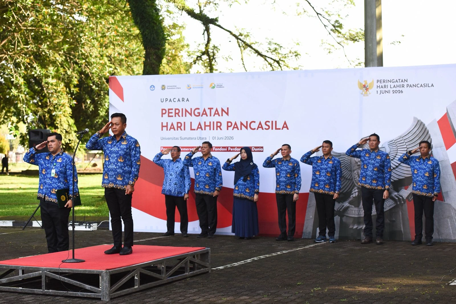 Upacara Hari Lahir Pancasila di USU, Momen Refleksi Untuk Memastikan Api Pancasila Tetap Menyala Dalam Jiwa
